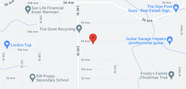 map of 24084 54 AVENUE